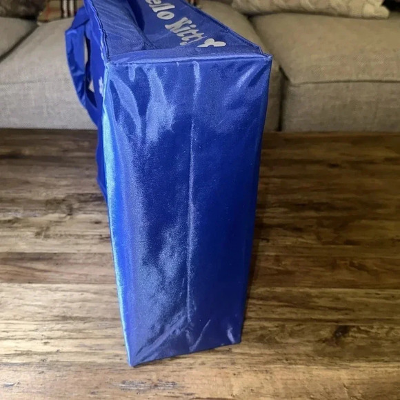 VTG 1999 hello kitty sanrio co. smiles ltd blue nylon tote handbag - Picture 11 of 16